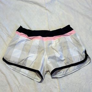 Checked Lululemon shorts